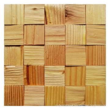 Chinese Style Bumpy Surface Manufacturing Kitchen Wood Mosaic Tile Squares